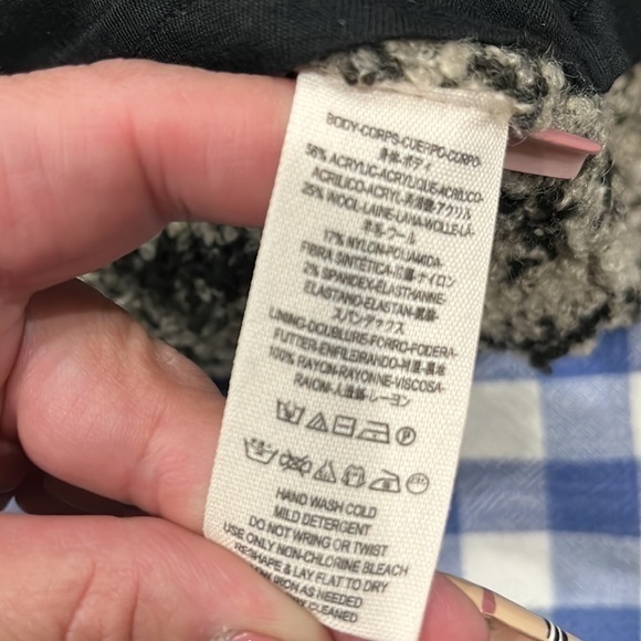 Free people zebra net button up sweater women’s size‎ large - Picture 11 of 11